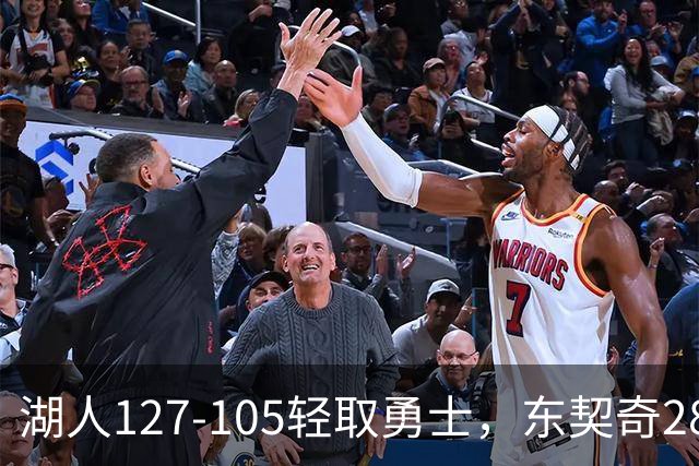 湖人127-105轻取勇士，东契奇28+8+7，库里23分，凯斯勒12中12